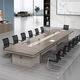 Office conference table long table simple modern large long reception negotiation table conference room table and chair combination with cabinet 2.2 meters conference table