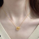 Ningfeng Qingdao Jingbao Jewelry Necklace Shi Lai Turn Necklace for Women 2025 18k Gold Trendy Ladies Fashion Shi Lai
