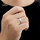 Aido diamond pt950 platinum ring for men and women, couple ring, platinum morning and evening engagement ring, live ring, 5.7-5.9g (17-19# can be worn)