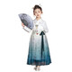 Ultraman Children's Hanfu Girls Horse Face Jupe Spring and Automn Vêtements 2025 Nouvelle Robe de style ancienne super fée Petite fille Chinois Style Sale Valette de chevaux Jupe Two-Mice 110 HEAULO