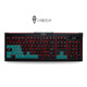 B.FRIENDit Washable RGB backlit silent keyboard Waterproof wired keyboard USB external laptop keyboard Scissor-leg office keyboard Luminous gaming keyboard Black RGB washable