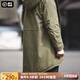 Maden workwear American retro M51 fishtail windbreaker mid-length hooded jacket men's military coat park over cotton jacket autumn and winter military green (slim fit) L