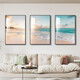 
Living room decoration painting modern minimalist Nordic style ins landscape wall painting sofa background wall hanging painting triple mural 13581/13583/13582 60*80*3 high-end crystal gloss aluminum alloy gold frame
