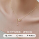 Chinese Jewelry Ping An Buckle Hetian Jade Necklace Women's 2025 New Light Luxury High-Quality Pendant Birthday Gift for Girlfriend