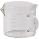 Espresso cup measuring cup glass with scale coffee extraction cup glass small milk cup dipping cup glass handle 100ml (single scale) 2 pieces