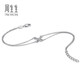 Chow Sang Sang (CHOW SANG SANG) platinum bracelet Pt950 bow bracelet for women 91476B 19 cm