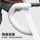 XUNTING road handlebar with shock-absorbing bicycle handlebar wrap with non-slip, breathable, friction-resistant and corrosion-resistant strap equipment, white
