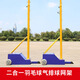 Large ball small round badminton rack portable air volleyball dual-purpose standard mobile indoor and outdoor net posts badminton rack upgrade 45m multi-functional rack a pair b
