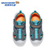 Skechers Children's Small Armor Sandals Comfortable Toe Sandals Mesh Breathable Casual Sports Shoes 407043L Boys/Charcoal Gray/Blue/CCBL 28.5
