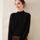 Ordo City Cashmere Sweater Women's 2025 Autumn and Winter New Thick Solid Color Warm Sweater Cashmere Knitted Bottoming Sweater Gao Yatuo S 80-100Jin Jin is equal to 0.5 kg
