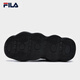 FILA official women's shoes pea plus velvet shoes dad shoes 2025 winter new casual thick-soled sports shoes black-BK 37.5