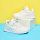 Warrior children's shoes for boys and girls, white shoes, button sports shoes, running shoes, sneakers WZ(CL)-0305 white 35