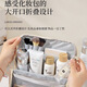 
Bahainiao vertical makeup bag for women with large capacity foldable portable travel portable zone cosmetic storage toiletries bag