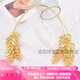 Shijun (SHIJUN) birthday crown tiara for girls Greek goddess wheat ear, son of the sun, winter olive branch, golden leaf, Hanfu forehead, golden leaf crown