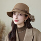 Xiangxue Yuxiu (xiangxueyuxiu) autumn and winter hat women's new French hat women's fashion versatile wool lady hat women's Japanese fisherman hat women's winter beige