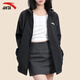 ANTA (ANTA) Jacket Women's Winter New Style Velvet Water-Repellent Women's Sportswear Hooded Cardigan Jacket Casual Top Basic Black L (175) Suitable for 125-140 Jin Jin equals 0.5 kg