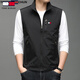 
Tommy Hee Kelly Tommy Pure Sports Vest Summer Lightweight Outdoor Fishing Travel Leisure Men's Horse Clip Standing Collar Vest Blue L (Suggested 120-140Jin [Jin equals 0.5 kg])