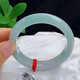 Fa Laier ice jade bracelet Myanmar genuine jade bracelet ice waxy light green floating flower high ice jade bracelet gift light green 56mm ring