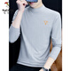 Woodpecker (Tucano) Automne et hiver Coton Pure Coton Halmi-Coltleneck Shirt pour hommes T-shirt à manches longues imprimées minces à manches longues Mentes de nou