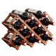 Tanbeiman red wine display rack red wine rack storage rack grid home installation-free wine rack ornaments small wine cabinet multiple bottles of wine desktop simple installation-free foldable primary color - two layers (thickened pure bamboo) 5 bottles