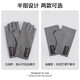 Mengkou Bilin original design autumn and winter German velvet warm tactical gloves half-fingerless men's fishing gloves motorcycle riding women high elasticity black five-finger style (leaved five fingers) one size fits all