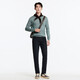 Jiumuwang shopping mall same style cardigan men's 25 spring and winter new round neck business casual men's sweater with inner top Slim version + medium green + JY1D40227 S 165/88A(46)