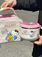 Kachi Muning Hellokitty instant noodle bowl stainless steel double-layer insulated belt lunch box cute lunch box for students and office workers tableware + heat insulation and anti-scalding Hello Kitty 1300ML (free thermal bag)
