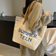 Carany canvas bag women's large capacity 2025 new bag daily commuter versatile shoulder bag summer casual tote bag khaki color [upgraded thickened fabric_shipment insurance_