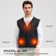 Amadeus Degaola autumn and winter heated fishing vest men's comfortable and warm sports vest vest outdoor fishing clothes black XL