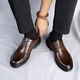 Cartelo Herrenschuhe neue Herren Herbst Business Herren formelle Verschleiß atmungsmaschiger weicher Lederschuhe Britische Softleder Casual Bräutigam heiraten 9903 Black Basic Model 38
