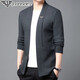 GABBANIE wool knitted cardigan sweater for middle-aged men Korean style fashion casual autumn new trend jacket GA/A88002 black 2XL 180
