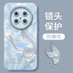 桐汝壁羽纱蝴蝶适用华为mate70pro手机保护壳mate女款mate60保护 M15938流光蝴蝶白矽胶软壳全镜头 华为Mate70