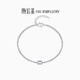 Chao Acer Platinum Small Waist PT950 Platinum Bracelet for Women with Flashing Pop-up Beads Birthday Gift Priced at RMB 530, 4.75g, Chain Length Approximately 15cm + Tail Chain