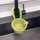 Zhizhou Hangable Sink Drain Basket Drain Basket Household Kitchen Sink Separates Food Residues, Filters Garbage Drainage, Upgraded Large Sink Hanging - Green 2 Separate Filters/Easily Removable and Washable