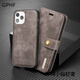 Japanese cowhide flip phone case suitable for Apple 16Promax genuine leather magnetic suction genuine cowhide leather 14Pro mobile phone case brown flip card + magnetic suction two-piece iPhone 16 pro