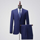 BOSS business formal wool men's suit spring and autumn high-end wedding solid color suit jacket navy/no slit S C version 165/92C