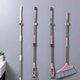 Storage supplies without punching, strong hooks, good things, suction cups, wall hanging clips, broom storage hooks, mop hooks - brushed style - 3 pieces