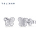 Xie Ruilin (TSL) Platinum Earrings Butterfly Pt Platinum Earrings Women's Earrings BF440 Pair (approximately 2.3g)