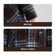 ASK JUNIOR children's coat 25 winter medium and large children's college style hooded coat girls plaid contrast wool coat