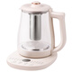 SUOBQ genuine health kettle, fully automatic large-diameter tea kettle, 1.8L, large capacity, multi-functional 316 stainless steel thermal insulation tea kettle, constant temperature kettle, electric kettle, 304 food grade, thickened borosilicate glass 1.8L