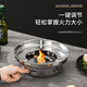 Thickened stainless steel alcohol stove small hot pot solid liquid dormitory pot portable hotel dry pot household set good quality alcohol stove + pot without lid 26cm