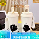 
G.DUCKKIDS little yellow duck ghost thermos cup straw student women's high-value large capacity car cold-proof portable coffee cup BXAB13807 ghost food grade stainless steel liner-520ML with lanyard