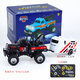 Zhou Ke 25 remote control cars 1-3 years old mini off-road vehicle alloy model mini simulation competition children's electric car black road rescue vehicle alloy car without stroller