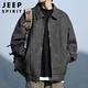 JEEP SPIRIT Jeep jacket men's leather jacket men's tops autumn and winter high-end casual sports high-end men's clothing