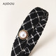 AJIDOU Ajidou headband for women with high skull, simple and casual, does not hurt the hair, small fragrant style headband, birthday gift, elegant little fragrant style 1 piece