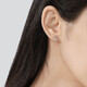 Chow Sang Sang X-shaped platinum earrings platinum earrings commuting versatile simple earrings 32949E pricing