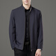 Lilanz high-end 2025 new style Lilanz autumn jacket men's stand collar business middle-aged men's executive casual jacket navy blue M 170/88