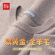 Hodo 100% wool high-end warm wool sweater for men, thin round neck sweater, skin-friendly inner layering shirt