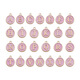 
1 DIY jewelry accessories double-sided oil drop bracelet earrings small pendant oil drop 26 English alloy pendant white double-sided oil drop English-12244 A