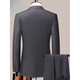 Lilan 2025 Spring and Autumn New Men's Suit Suit Business Casual Professional Wear Formal Tailored Jacket Suit Men GDB/603 Black Suit Suit 2XL 185 140-160Jin Jin equals 0.5 kg